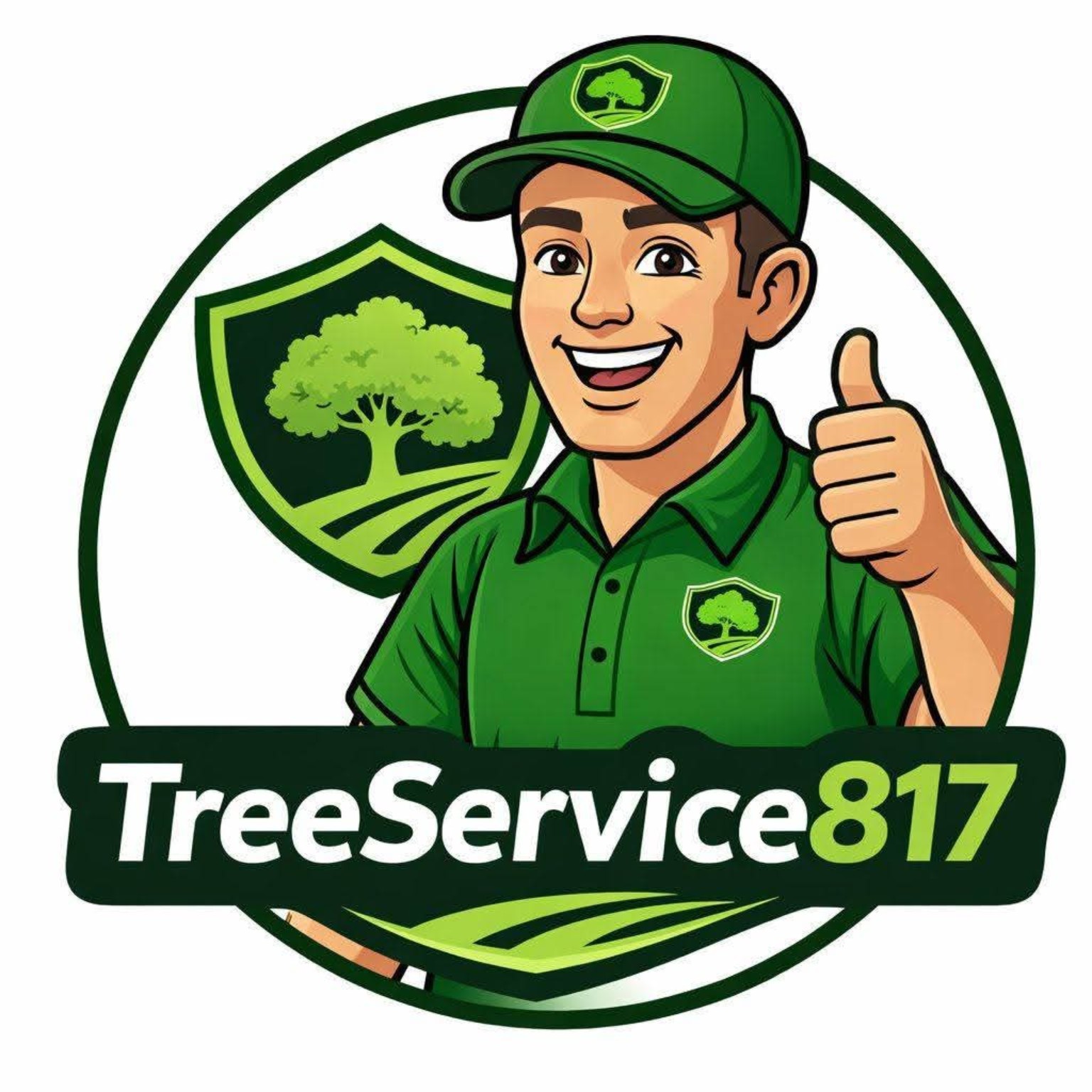 TreeService817 mascot logo